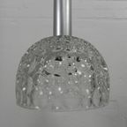 Vintage Hanglamp Met Glazen Kap Met Bubbelpatroon, Jaren 60 thumbnail 10