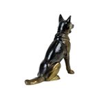 Hond Klein Art Deco Beeld Figuur Herder Kunstbrons Zamak 11Cm thumbnail 9