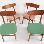 4 Vintage Deense Stoelen | Farstrup Dining Chairs Danish thumbnail 2