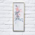 Langwerpige Gouden Lijst Roze Bloemen thumbnail 3