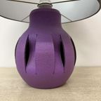 Purple Ceramic Table Lamp , 1970S thumbnail 6