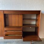 Retro Vintage Mid-Century Dressoir,High-Board,Wandkast Xl thumbnail 13