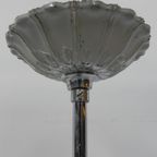 Art Deco Hanglamp Met Roze Glazen Kap thumbnail 17