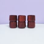 Set Vintage Houten Eierdopjes X6 thumbnail 2