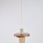 Vintage Glazen Hanglamp Koper Glas Mid Century ‘60 Denmark thumbnail 16