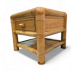 2 X Bamboo Night Stands / Side Tables / 1980s thumbnail 16