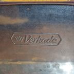 Donkerblauw Verkade Koekblik Met Meisje Met De Strik – Nostalgisch Design thumbnail 9