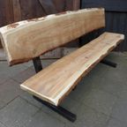 Prachtige Grote Boomstam Tuinbank 210 Cm thumbnail 23