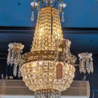 Beautiful Antique French "Sac A Perle" Chandelier thumbnail 4