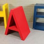 Vintage Set Van Flototto Letters Boekenplanken Pop Art thumbnail 4