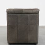 Grijze Lederen Vintage Design Fauteuil Uit De Jaren ’70 thumbnail 5