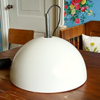 Vintage Dome Mushroom Hanglamp Hoffmeister Leuchten Jaren '70 thumbnail 2