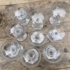 9X 19E Eeuwse Champagne Coupes Glazen Fijn Gegraveerd Frans thumbnail 2