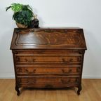 Vintage Secretaire Ladekast Bureau Buro Thuiswerkplek 215 thumbnail 2