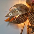 Plantaardige Wandlamp In Messing, Jaren 70 thumbnail 9