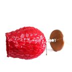 Vintage Spaghetti Tafel Lamp, Rood Jaren '60/'70 thumbnail 4