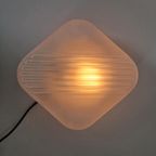 Vintage Muur Of Plafond Lamp Frosted Glas thumbnail 4