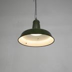 Industriele Hanglamp Met Geemailleerde Stalen Kap thumbnail 13