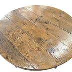 Brocante Houten Ronde Tafel / Consoletafel thumbnail 14