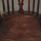 Set Van 4 Prachtige Antieke Engelse Lowback Windsor Stoelen/ Eetkamerstoelen thumbnail 7