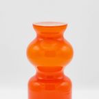 Oranje Glass Vaas Jaren 60 thumbnail 4