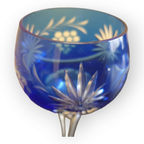 Prachtig Blauw Kristallen Glas Druiven En Bladeren thumbnail 10