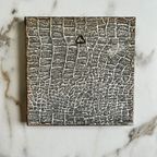 4x Dlefsblauwe Tegel Als Burduurwerk thumbnail 11