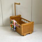 Retro Poppenbed Vintage Poppenwiegje Hout thumbnail 4