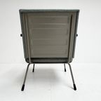 Opnieuw Gestoffeerde Blauwe Gispen 1401 Fauteuil, 1950's thumbnail 6