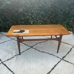 Vintage Teak Salontafel Met Omkeerbaar Blad 1960S thumbnail 2