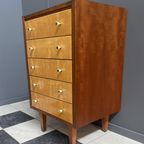 Chest Of Drawers In 2-tone Wood 1960s thumbnail 4