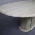 Vintage Italian Travertine Table, 1970'S thumbnail 3