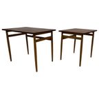 Vintage Bijzettafeltjes Nesting Tables Jaren 60 Teak Design thumbnail 4