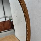 Vintage Goudkleurige Hollywood Regency Barok Rococo Spiegel Schouwspiegel Ovaal. thumbnail 17