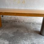 Geometric Brutalist Dining Table, 1980s thumbnail 6