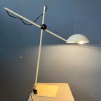 Verstelbare Mid Century Witte Bureaulamp thumbnail 2