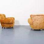 Pair Of Lounge Chairs / Set Fauteuils / Fauteuil From Arredementi Borsani, 1940’S Italy thumbnail 5