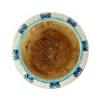 Polychrome Bloempot Vaas Catteau Boch Keramis Art Deco Ca. 1922 thumbnail 14
