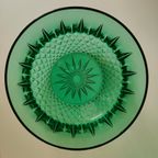 Groen Persglazen Schalen Set Van Arcoroc France Uit De Jaren '60 thumbnail 8