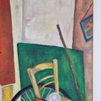 Vintage Schilderij Postwar Contemporary Stilleven Rietveld thumbnail 7