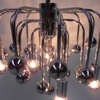 Vintage Sputnik Lamp Met 9 Lichtpunten En 16 Verchroomde Bollen thumbnail 13