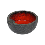 Fat Lava Aardewerk Keramiek Asbak Fel Rood Plem Vintage 13Cm thumbnail 8
