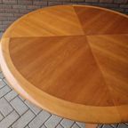 Vintage Ronde Tafel Teakhouten Tafel thumbnail 5
