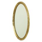 Hollywood Regency Gouden Spiegel Ovaal Deknudt Klassiek thumbnail 10