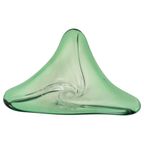 Vintage Groene Kristallen Schaal Val Saint Lambert Jaren 60 thumbnail 7
