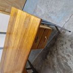 Vintage Teakhouten Bureau Jaren 50 Jaren 60 Design Bureau thumbnail 6