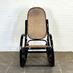 Vintage Thonet-Stijl Schommelstoel Bruin thumbnail 9