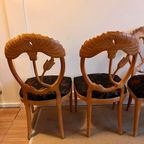 4 Eetkamer Stoelen Phillys Morris Vintage thumbnail 4