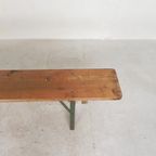 Klapbank, Bank Inklapbaar Voor Terras, 220 Cm Lang, Jaren 60 thumbnail 8