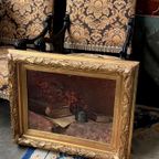 M. Van Der Borght. "Stilleven Met Bloemen." thumbnail 6